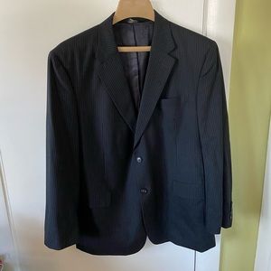 Navy blue pinstripe Jos. A. Bank wool suit jacket